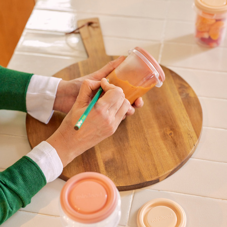 Miniland Pojemniki Na Żywność Hermetycznie Zamykane z Łyżeczkami Valencia 12x250 ml