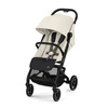 Cybex Beezy Wózek Spacerowy Rama Czarna Canvas White 2024 + Folia Przeciwdeszczowa