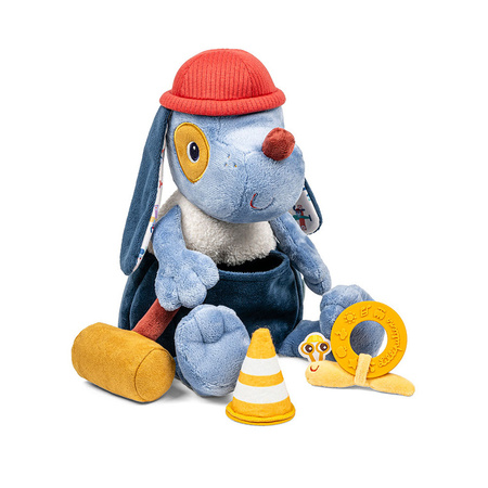 Lilliputiens Przytulanka aktywizująca wielofunkcyjna z akcesoriami Piesek Jules 9 m+