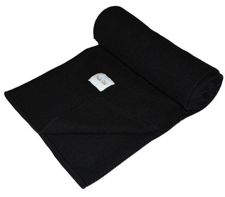 Kocyk Dzianinowy Natimi Koc-01  Czarny