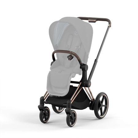 Cybex E-Priam 4.0 Wózek Głęboko-Spacerowy + Cloud T i-Size Fotelik Samochodowy 0-13kg Peach Pink 