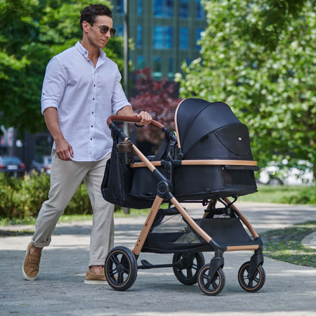 Kinderkraft Wózek wielofunkcyjny 3w1 ESME PRO beżowy