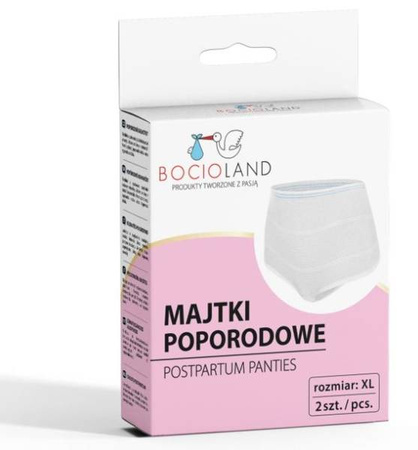 Bocioland Majtki Poporodowe Siateczkowe 2 szt. XL BL028