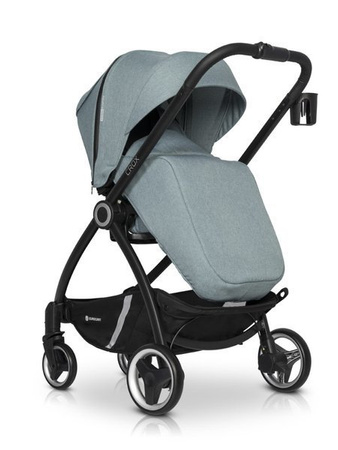 Euro-Cart Crox Wózek Głęboko-Spacerowy 2w1 z miękką gondolą Cosmic Blue