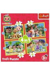 Trefl Puzzle 4w1 Cocomelon Poznaj Bohaterów