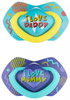 Canpol Babies Smoczek Silikonowy Symetryczny Neon Love 6-18m 2szt Boy