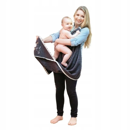 BabyMatex Okrycie kąpielowe niemowlęce 100x100 Birds