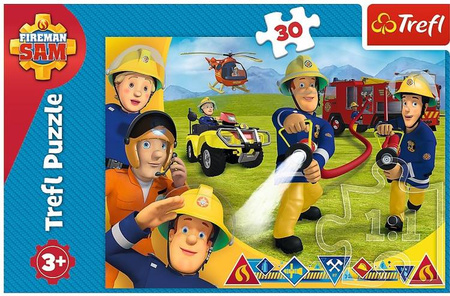 Trefl Puzzle 30 el Gotowi By Pomagać Strażak Sam 18244