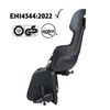 Bobike Go MIK HD Fotelik Rowerowy na Bagażnik Urban Black 