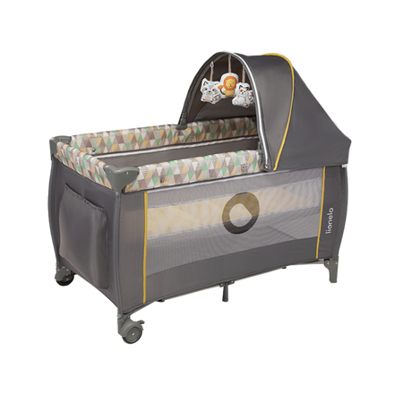 Lionelo Sven Plus Łóżeczko Turystyczne Yellow Scandi