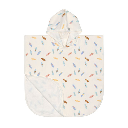 Lassig Poncho dla dzieci z filtrem UV80 Splash & Fun Deski surfingowe sea salt