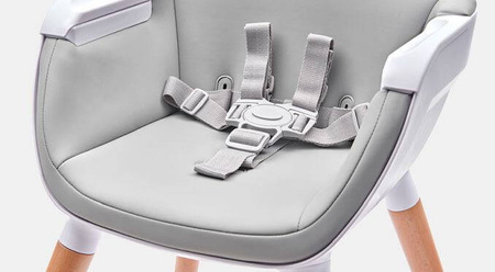 Kinderkraft Fini Krzesełko Do Karmienia 2w1  full grey