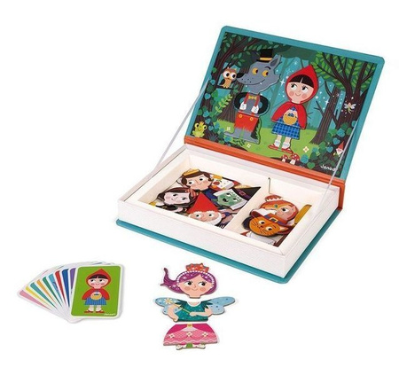 Janod Magnetibook Magnetyczna Układanka 3-8 Lat Świat Baśni 