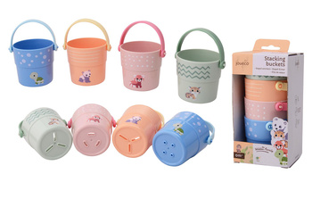 Joueco The Wildies Family Kubeczki kąpielowe, wieża 4 szt