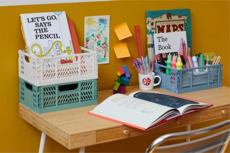 3 Sprouts Średnia Składana Skrzynka Na Zabawki Green