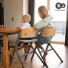 Kinderkraft Livy Krzesełko Do Karmienia + Calmee Bujaczek Różowy Aster Pink