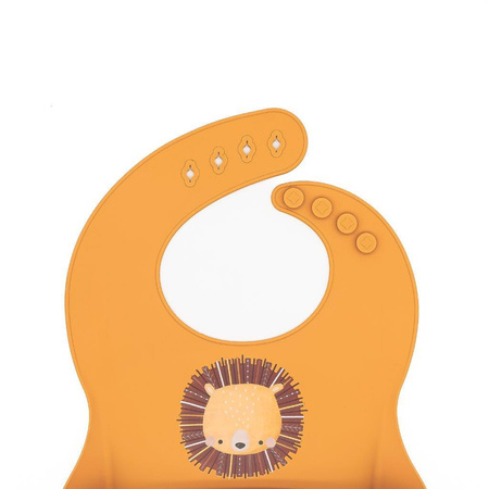 Sassi Śliniak silikonowy z kieszonką Lew 