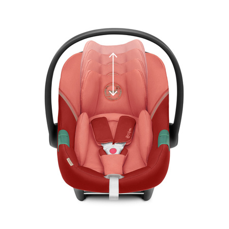 Cybex Aton S2 i-Size Fotelik Samochodowy 0-13kg Hibiscus Red 2023 + Cybex Baza One Isofix