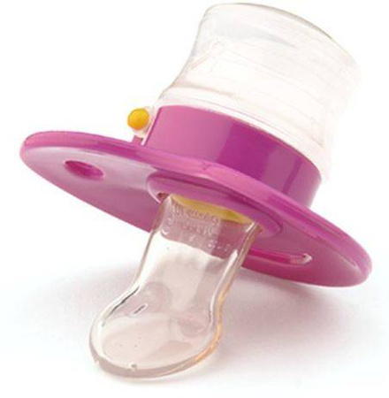 Abakus Baby Numi med Smoczek Do Podawania Leków 6-12 mcy Różowy