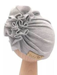 Baby in World Turban Niemowlęcy Szary 3-6 mc