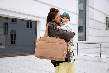 Lassig Green Label Torba dla mam z akcesoriami Everyday almond