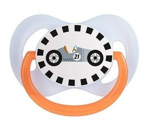 Canpol Babies Smoczek Uspokajający Silikon Symetryczny 0-6m Racing Szary