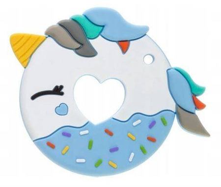 Bocioland Gryzak Silikonowy Donut Niebieski BOC0519