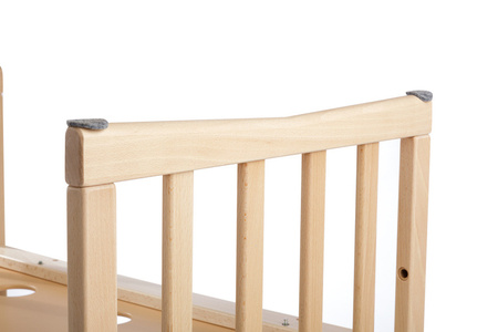 [OUTLET] Waldin Łóżeczko Dziecięce Owalne 7w1 z Materacem Natural