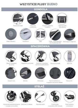 [OUTLET] Baby Design Bueno Wózek Głęboko-Spacerowy 2w1 01 yellow 