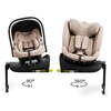 Kinderkraft Zestaw 3w1 Endura Safe Modular System Fotelik Samochodowy 0-36 kg Beżowy