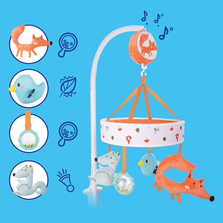 Canpol Babies FOX Karuzela z Pozytywką nad łóżeczko 75/200