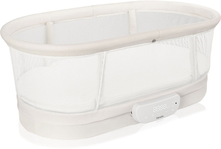 Lionelo Coral - łóżeczko, kołyska 2w1 z funkcją wagi | White
