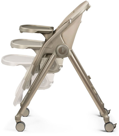 PegPerego Living Regulowane Krzesełko do Karmienia Dziecka z Funkcją Leżaczka | Space Sand