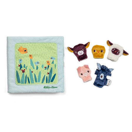 Lilliputiens Książeczka aktywizująca z mini-pacynkami Farma 12 m+