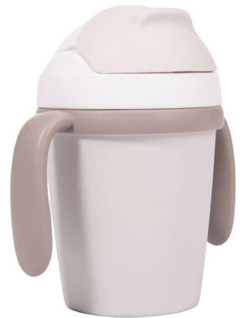 Bo Jungle Kubek do Picia ze Słomką BioPlastik CPLA Grey 