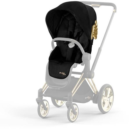 Cybex e-Priam 4.0 Wózek Głęboko-Spacerowy Rama + Tapicerka + Gondola 2w1 Black Wings by Jeremy Scott