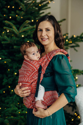 LennyLamb Nosidełko LennyLight Z Tkaniny Żakardowej 100% Bawełna, Rozmiar Standard - Pawi Ogon Holiday