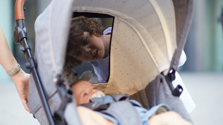 Kinderkraft Prime Wózek Głęboko-Spacerowy 3w1 + Mommy Bag Grey