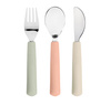 Lassig Zestaw sztućców ze stali nierdzewnej z silikonową rączką 3 el. Happy Fruits Cherry