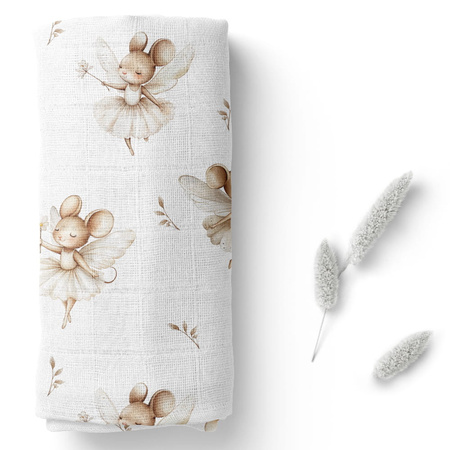 Bocioland Pieluszka Bambusowa 40x40cm Myszki