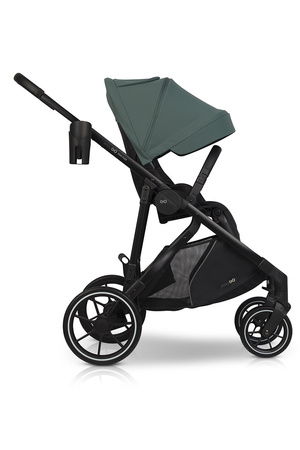 Easy Go Duoflex Wózek Głęboko-Spacerowy Bliźniaczy Rok po Roku Sage Green 1 Siedzisko 1 Gondola