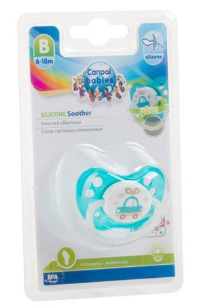 Canpol Babies Smoczek Uspokajający Anatomiczny Silikon 6-18m Toys 23/257