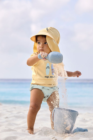 Lassig Koszulka z filtrem UV60 z krótkim rękawem Splash & Fun Deski surfingowe vanilla, rozm. 74/80