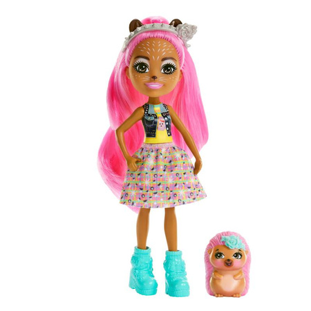 Mattel Enchantimals Hensley Hedgehog Lalka Jeż + figurka Spiney HKN13