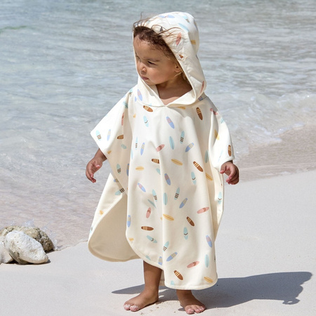 Lassig Poncho dla dzieci z filtrem UV80 Splash & Fun Deski surfingowe sea salt
