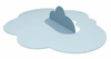 Quut Playmat Mata do Zabawy Duża Chmurka  Dusty Blue