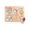 Micki Hello Kitty Drewniana Układanka Puzzle z Uchwytami