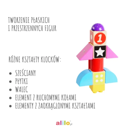 Alilo Klocki Magnetyczne Matematyka 30 el