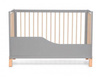 [OUTLET]  Kinderkraft Lunky XL Łóżeczko Drewniane Barierka Grey