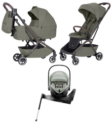 Carrello Magia CRL-6555 Wózek Głęboko-Spacerowy 2w1 + Britax Romer Baby-Safe Pro Fotelik Samochodowy 0-13kg + Baza